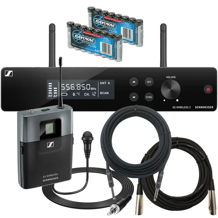 Sennheiser XSW 2-ME2-A Wireless Lavalier System BONUS PAK