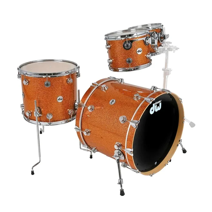 Set de batería DW Collector’s Maple 333 – Vidrio Naranja Quemado