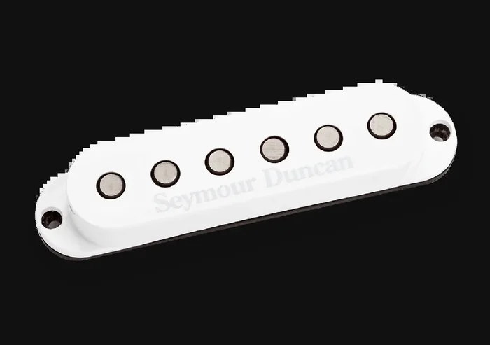 Seymour Duncan – SSL-3 Hot For Strat – High Output Single Coil Pickup Middle Position RWRP – White Finish (11202-01-RwRp)