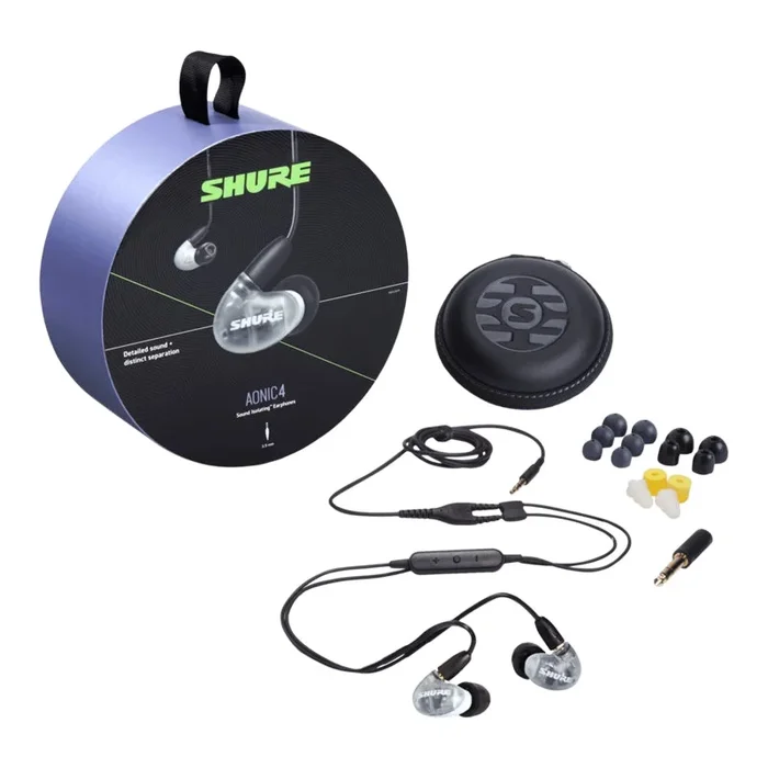 Shure Dual Driver Hybrid AONIC 4 Sound Isolating™ Earphones – White