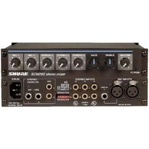 SHURE SCM268E Mixer Four microphpone inputs, transformer balanced