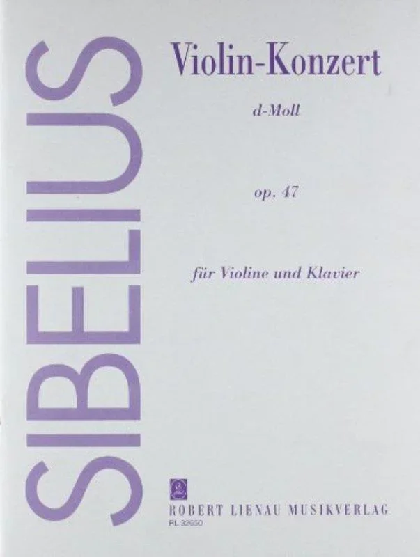 Sibelius, Concerto in D Minor Op. 47 for Violin and Piano (Lienau)