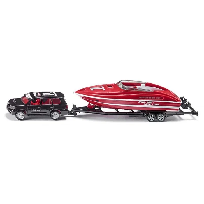 Siku car with motorboat (1:50)