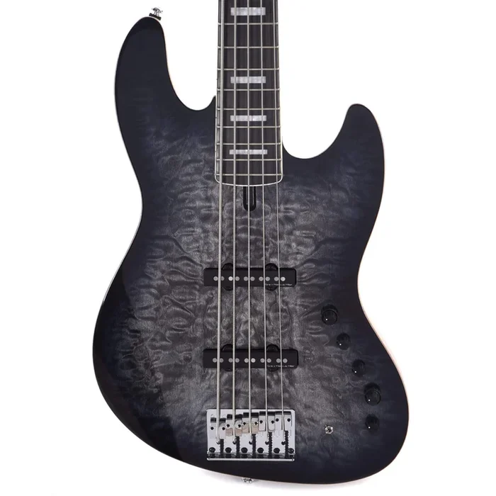 Sire Marcus Miller V9 Swamp Ash/Quilted Maple 5-String Transparent Black (2nd Gen)