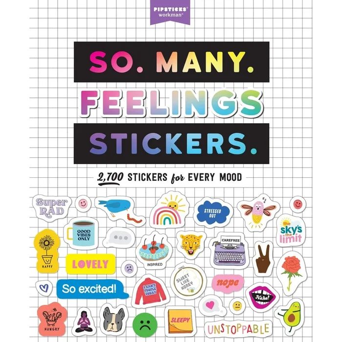 So. Many. Feelings Stickers: 2,700 stickers for every mood from Pipsticks
