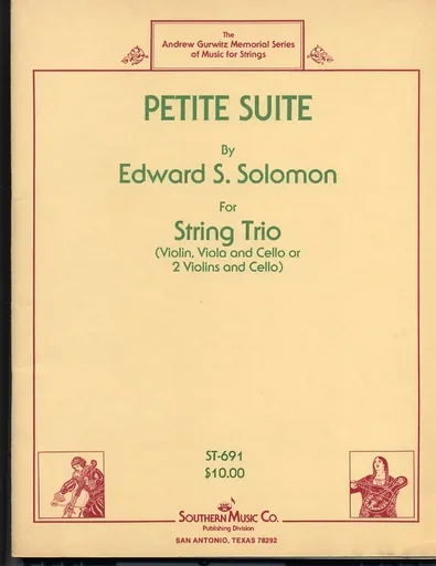 Solomon, Edward: Petite Suite for String Trio (violin, viola, cello)