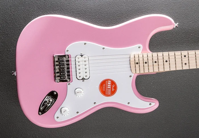 Sonic Stratocaster HT H – Flash Pink w/Maple