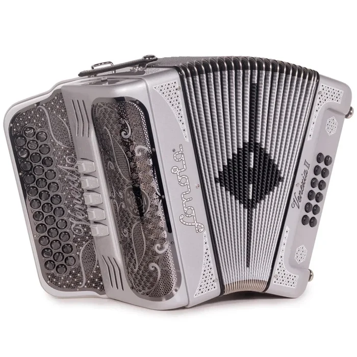 Sonola Venezia II Accordion 5 Switch FBE Silver Glitter with Silver