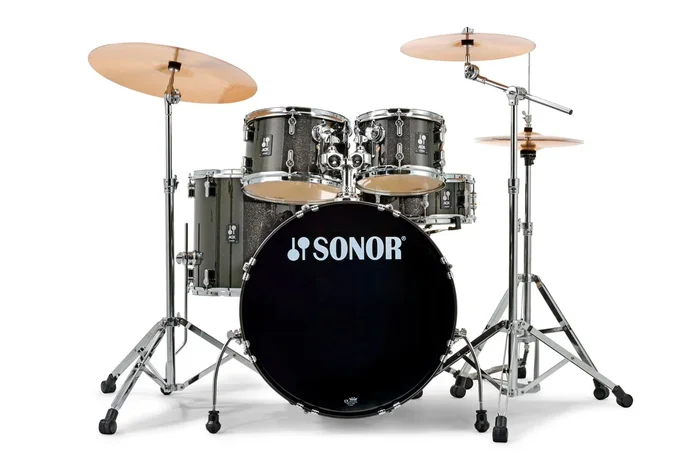 Sonor AQX Studio Drum Set – Black Midnight Sparkle
