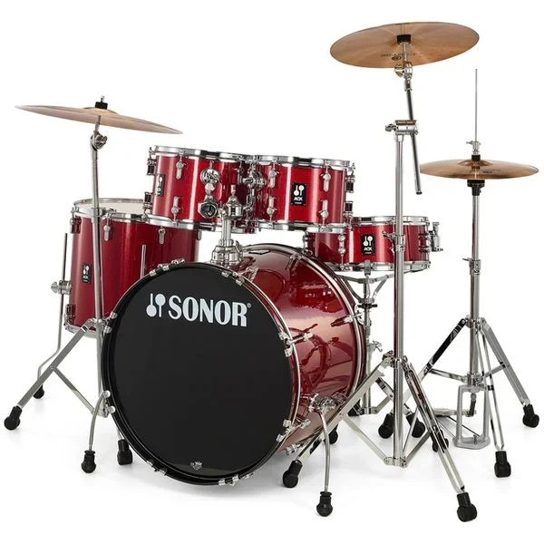 Sonor AQX Studio Drum Set – Red Moon Sparkle
