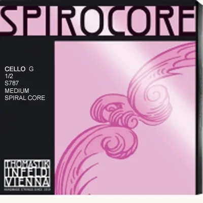Spirocore Cello G String – Chrome-Wound – Medium Gauge – 1/2 Size