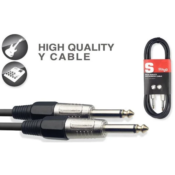 Stagg SGC10DL Deluxe Instrument Cable With Lifetime Warranty -10 Metres