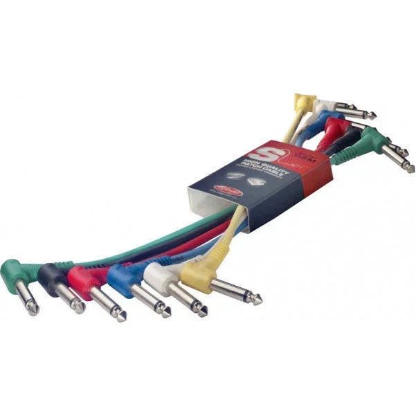 Stagg SPC008L-E Mono Patch Cables With Lifetime Warranty – 8 Centimetres