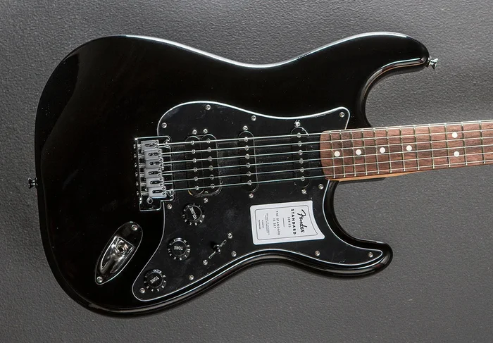 Standard Stratocaster HSS – Black w/Indian Laurel