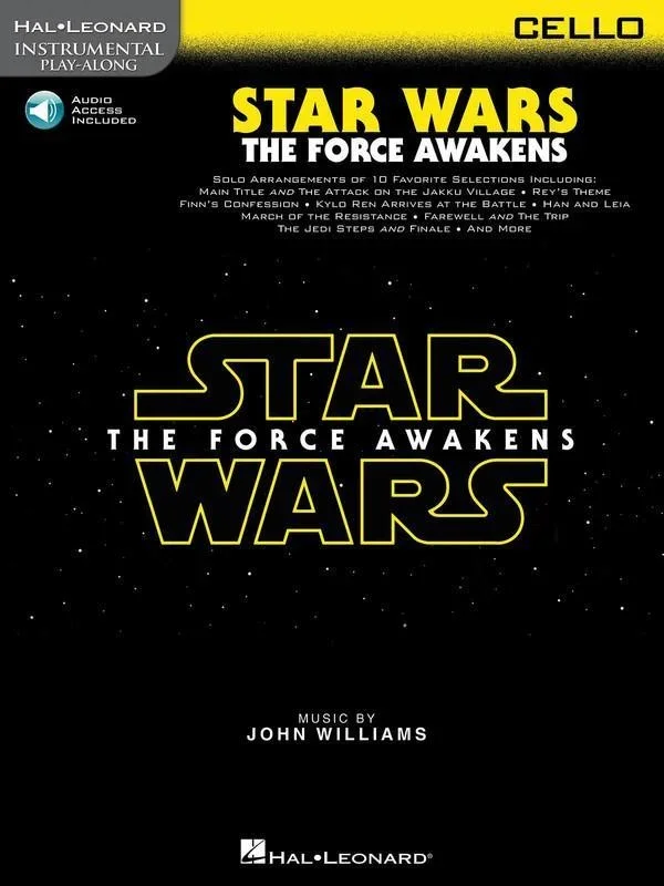 Star Wars The Force Awakens for Cello with Online Accompaniments