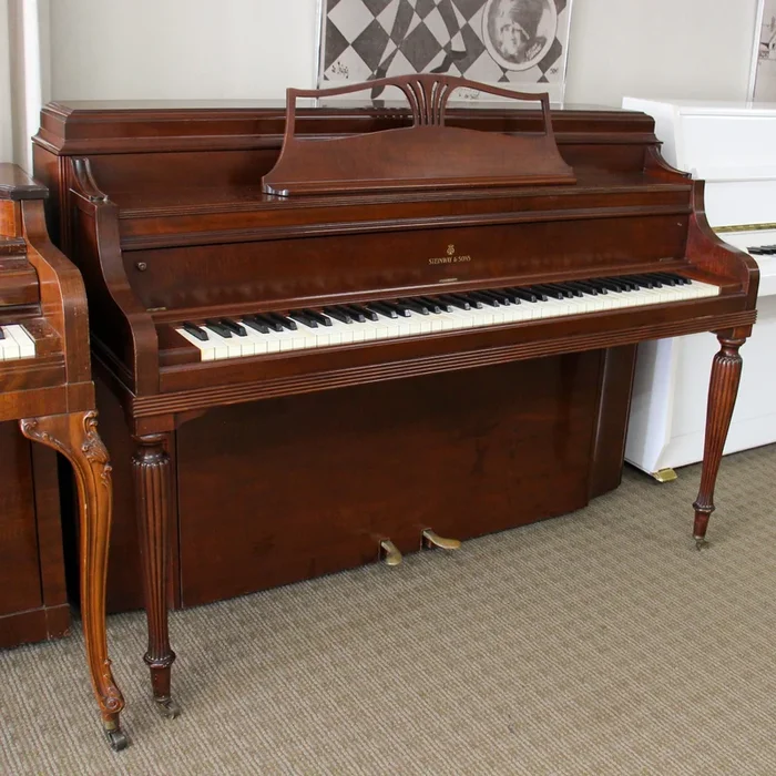 Steinway & Sons Model 40 Upright Piano | Hepplewhite Art Case | Mahogany