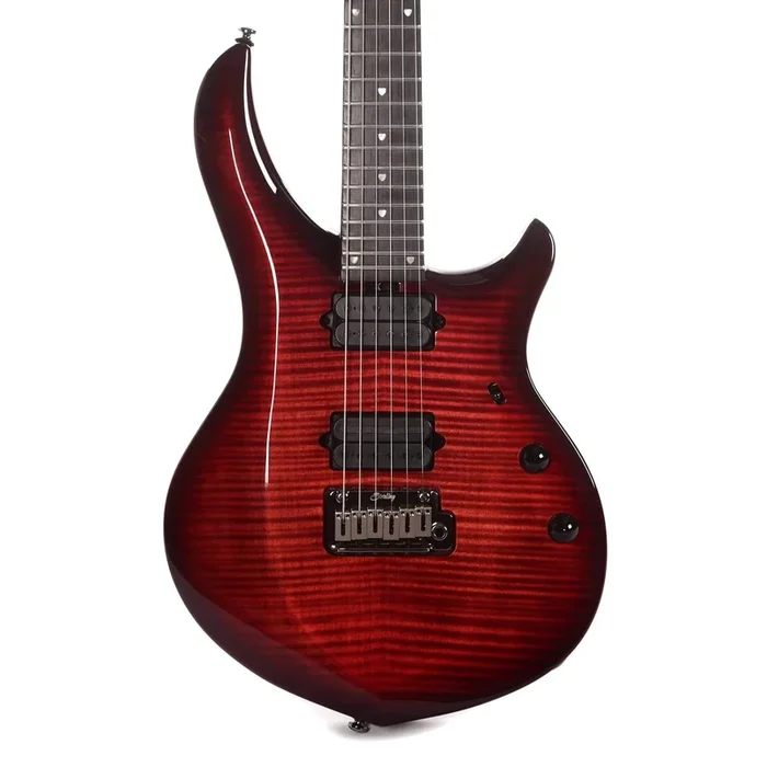 Sterling by Music Man JP Majesty Flame Top Royal Red w/DiMarzio Pickups