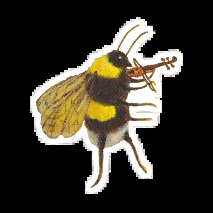 Sticker – Bee playing Violin