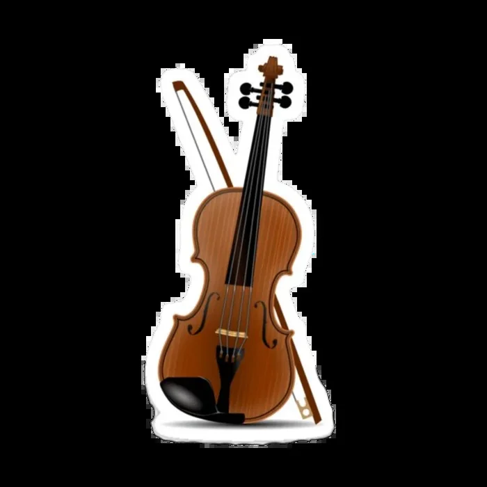 Sticker – Violin and Bow