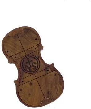 Strad Rosin Violin Shaped Woodbox