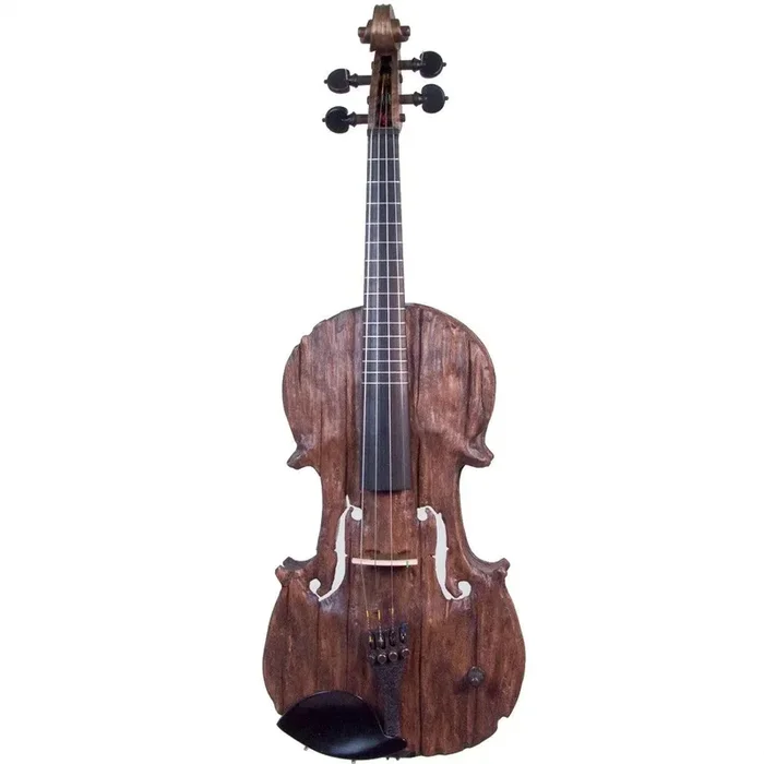 Stratton Gypsy 4-String Fretted Electric Violin, with Starfish Designs bridge