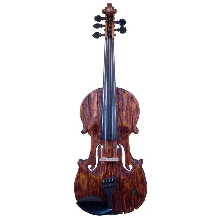 Stratton Gypsy 5-string electric violin, Antiqued Gypsy Finish, with Starfish Designs bridge