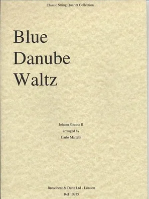 Strauss, Johann (Martelli): Blue Danube (string quartet)