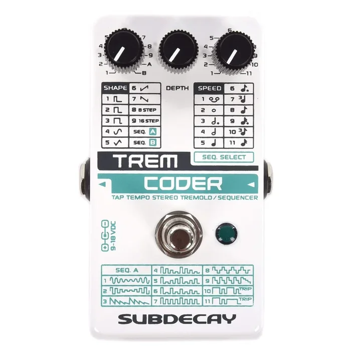 Subdecay Tremcoder Stereo Tremolo Sequencer