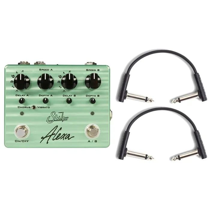 Suhr Alexa Multi-Wave Dual Channel Analog Chorus w/RockBoard Flat Patch Cables Bundle