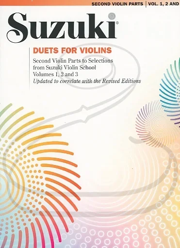 Suzuki: Duets For Violins, Second Violin Parts, Vols.1-3 – REVISED (2 violins) Summy-Birchard