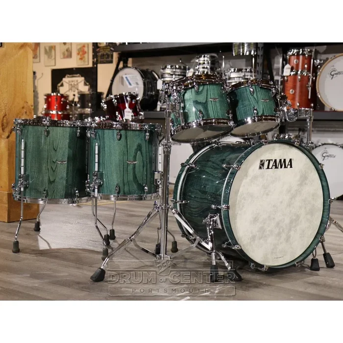 Tama Star Walnut 5pc Rock Drum Set Light Indigo Japanese Chestnut