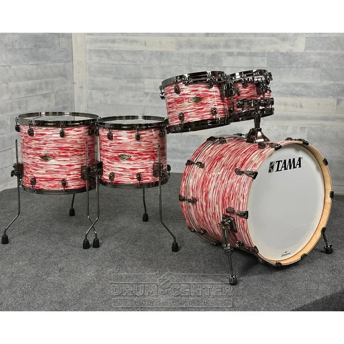 Tama Starclassic Walnut/Birch 5pc Drum Set w/22BD Red & White Oyster