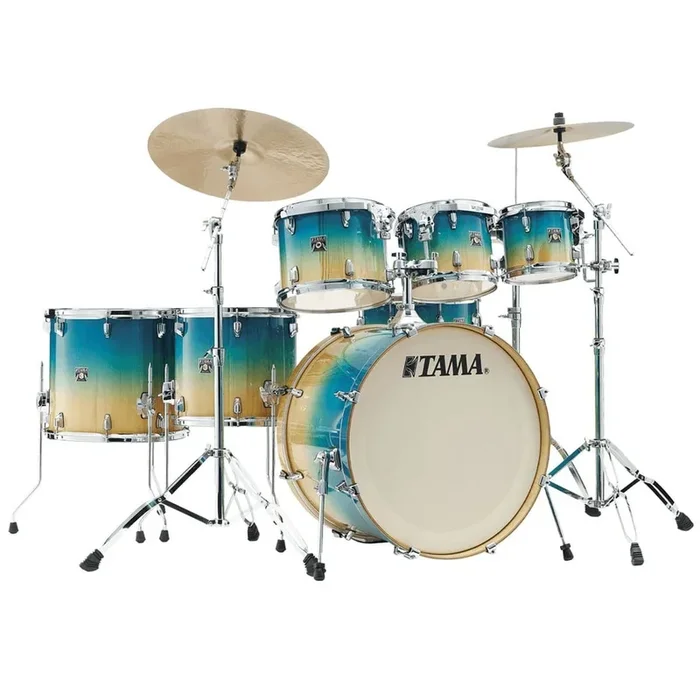 Tama Superstar Classic 7pc Drum Set Caribbean Lacebark Pine Fade
