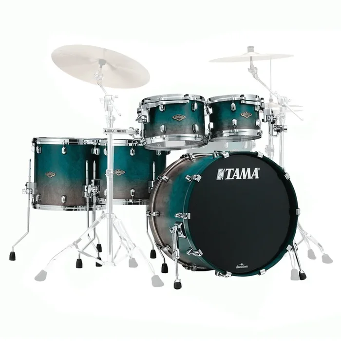 Tama WBS52RZS Starclassic Walnut/Birch 5-Piece Shell Pack with 22″ Bass Drum – Satin Sapphire Fade (No Hardware Included)