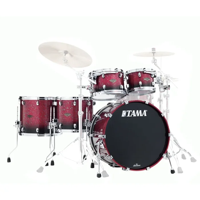 Tama WBS52RZS Starclassic Walnut/Birch 5-Piece Shell Set – Molten Dark Raspberry Fade