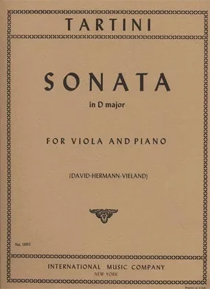 Tartini, Giuseppe: Sonata in D major (viola & piano)