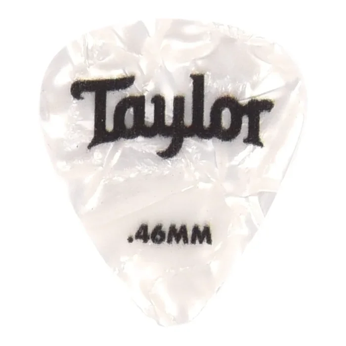 Taylor Celluloid 351 Picks White Pearl 0.46mm 3 Pack (36) Bundle