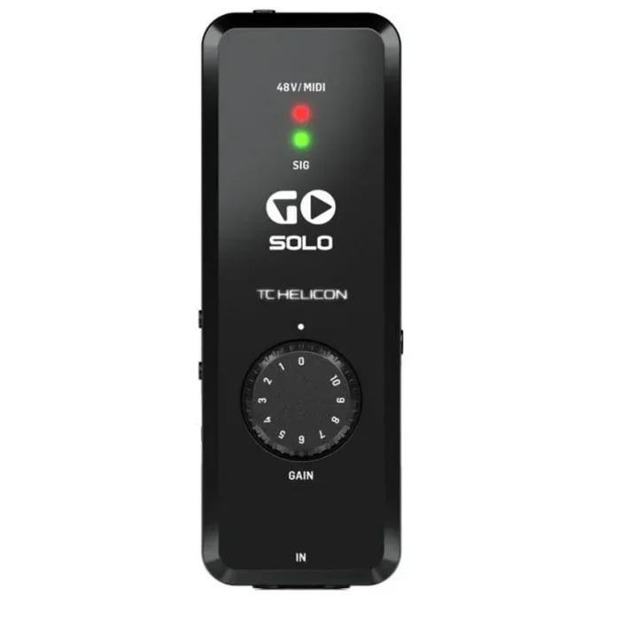 TC Helicon GO SOLO High Definition Audio MIDI Interface For Mobile Devices