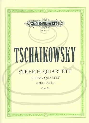 Tchaikovsky (Hilf): (parts) String Quartet No.3 in Eb minor, Op.30 (string quartet) Edition Peters