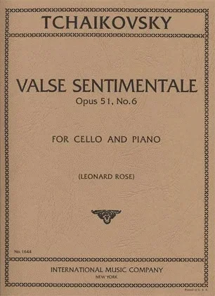 Tchaikovsky, P.I.: Valse Sentimentale Op.51 No. 6 (cello & piano)
