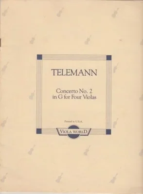Telemann, G.P. (Arnold): Concerto No.2 in g (4 violas)