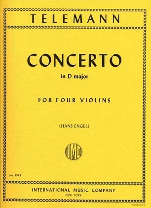 Telemann, G.P.: Concerto in D Major (4 violins) IMC