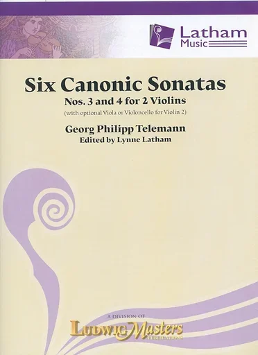 Telemann: Six Canonic Sonatas Nos. 3 & 4 (2 violins) Ludwig Masters