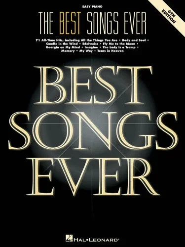 The Best Songs Ever – Easy Piano Songbook