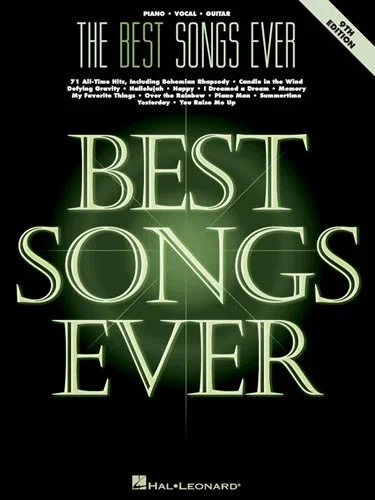 The Best Songs Ever – Piano/Vocal/Guitar Songbook 9th Ed