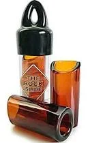 The Rock Slide – Glass Medium Amber Guitar Slide