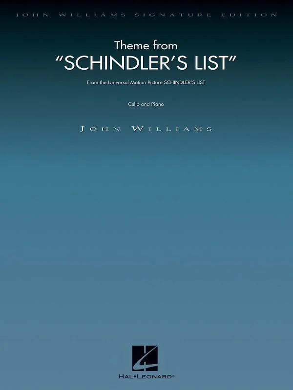 Theme from Schindler’s List for Cello and Piano