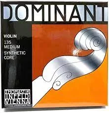 Thomastik-Infeld 135 Dominant Violin Strings, Complete Set, 135, 4/4 Size, with Aluminum Wound Ball End E String