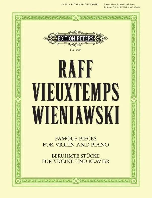 Three Famous Pieces for Violin and Piano (Peters)