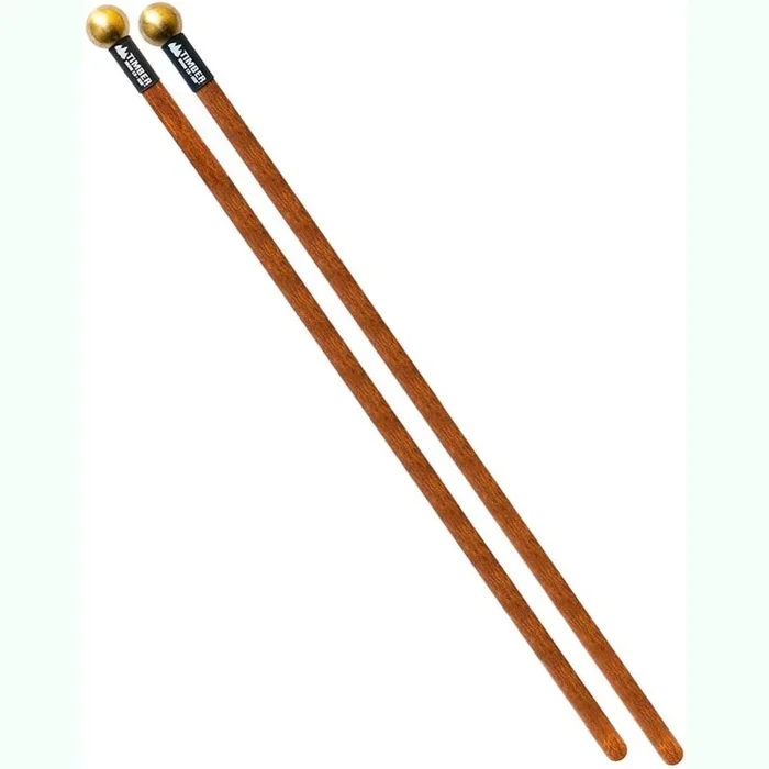 Timber Drum Co Hard Brass Bell Mallets w/Birch Handles